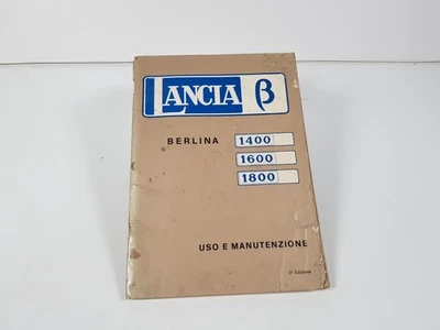 Libretto manuale uso e manutenzione Lancia Beta Berlina 1400 1600 1800 ediz 1973 - Immagine 1 di 4