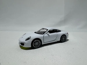 1:38 Porsche 911(991) Carrera S 2011-2019 Weiß NEU Modellauto Diecast Welly - Bild 1 von 10