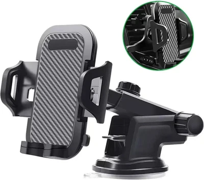 Universal Car Mobile Phone Holder 360° Windscreen Dashboard GPS Stand Cradle - Image 1 of 4