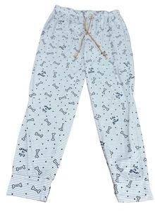Pantalones Life is Good Azul Rayas Tamaño Hueso de Perro Pequeños Suaves Jammy - Imagen 1 de 7
