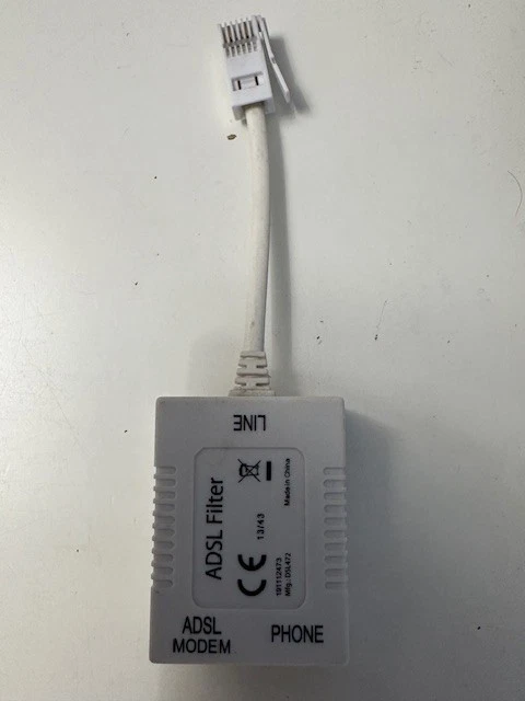 DSL ADSL VDSL Microfilter Filter Splitter 191112473 MFG:DSL472 For UK Sockets - Image 1 of 1