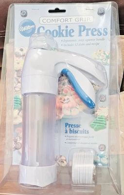 Prensa para galletas Wilton Comfort Grip nueva en paquete incluye 12 discos #2104-4009 Foto 1 de 4