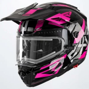 FXR Maverick Modular Heated Snowmobile Helmet Fuchsia Pink S    220623-1090 - Picture 1 of 7