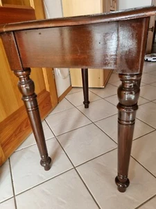 alte Antiktisch Palisanderfarbe - Bild 1 von 7