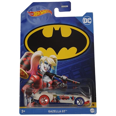 Hot Wheel DC BATMAN Gazella GT Harley Quinn White Race Car 3/5 2021 NEW Sent Box - Image 1 of 4