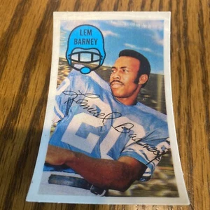 Fútbol americano Kellogg's 1970 3D #37 Len Barney Detroit Lions - EX - Imagen 1 de 2