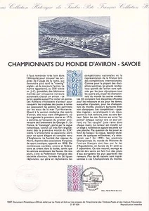 Document Philatélique 1er Jour : 29 1997 - Championnat du Monde d'Aviron - Imagen 1 de 1