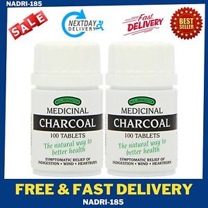 J.L Bragg's Charcoal Tablets 100 - Pack of 2 Free and Fastest delivery across UK