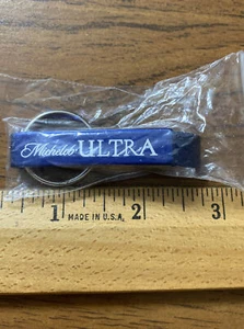 New MIP Michelob Ultra BEER Key Chain Bottle Opener Metal Blue - Picture 1 of 4