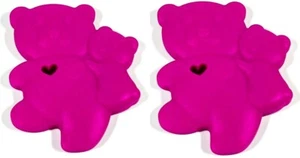 Lil' Jumbl BPA Free Baby Teething Mommy Bear Toy TR013 Violet LOT OF 2 - Picture 1 of 5