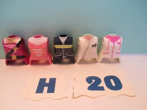 Playmobil Build Your Own Unique Figure SET H 20 = FIVE ASSORTED WOMENS TOPS - Picture 1 of 4