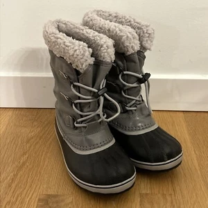 Sorel Yoot Pac Winter Snow Boots NY1962-053 Youth Older Kids Size 3 Gray - Picture 1 of 5