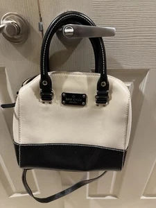 KATE SPADE Berkeley Lane Rachelle Ivory White Black Shoulder Crossbody Handbag - Picture 1 of 20