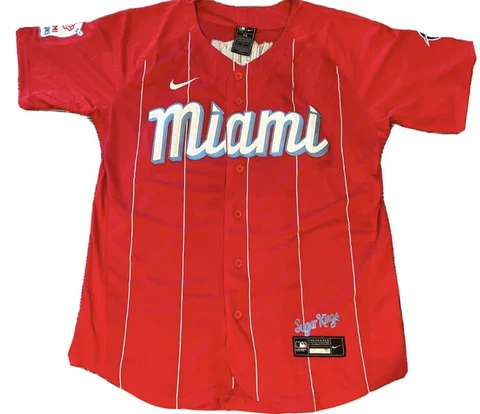 Jazz Chisholm Jr. Miami Marlins City Connect Jersey Size Men’s Large NEW!! Cover