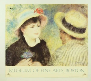 AUGUSTE RENOIR Les Canotiers ~ vtg high quality offset lithograph print 23x20" - Picture 1 of 9