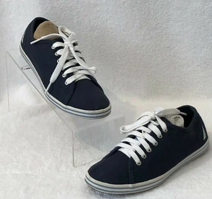 NAUTICA Womens Lanyard Sneakers Navy Chambray SZ 5M Canvas Lace Up - Picture 1 of 9