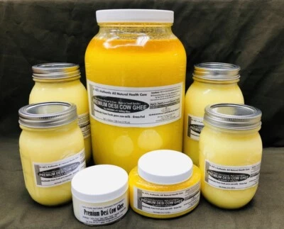 DESI COW GHEE Clarified Butter GrassFed ORGANIC Pure India 1 2 4 16 oz/Lb/Gallon - Image 1 of 4