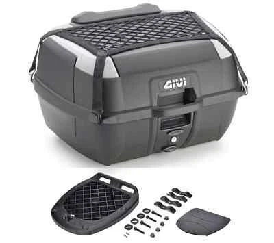 BAULETTO GIVI  B45+ 45L CON PIASTRA MONOLOCK SCHIENALINO E RETE UNIVERSALE MOTO - Immagine 1 di 4