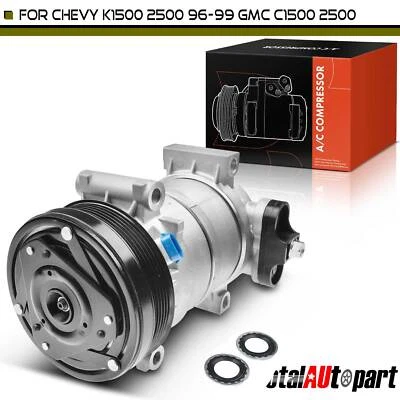 AC Compressor with Clutch for Chevrolet C1500 C3500 Cadillac Escalade GMC  Isuzu - Image 1 of 4