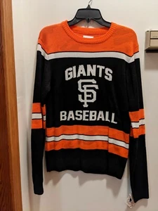 San Francisco Giants Men's Small Orange And Black MLB Sweater NWT - Picture 1 of 10