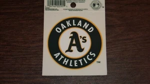 Calcomanía de calcomanía estática reutilizable de béisbol Oakland Athletics MLB - Imagen 1 de 1