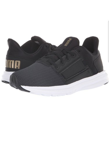 Sneaker donna PUMA Enzo Street nero oro taglia 7 5
