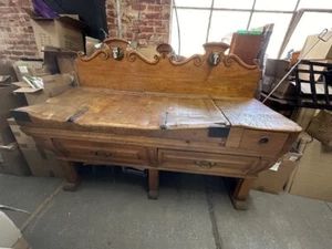 Antique French BUTCHER'S BLOCK circa 1920 - Picture 1 of 8
