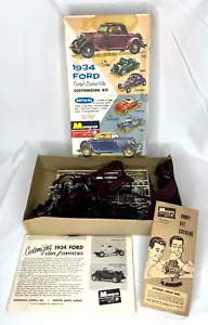Vintage 1962 Ausgabe Monogramm 1934 Ford Coupe Cabrio Customizing Kit PC72-198 - Bild 1 von 24