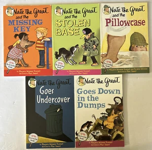 Lot of 5 Nate the Great World’s Greatest Detective Books Marjorie Sharmat Used - Picture 1 of 9