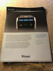 ORIGINAL MCINTOSH-MC303 THREE CHANNEL POWER AMPLIFIER D916 - Picture 1 of 1