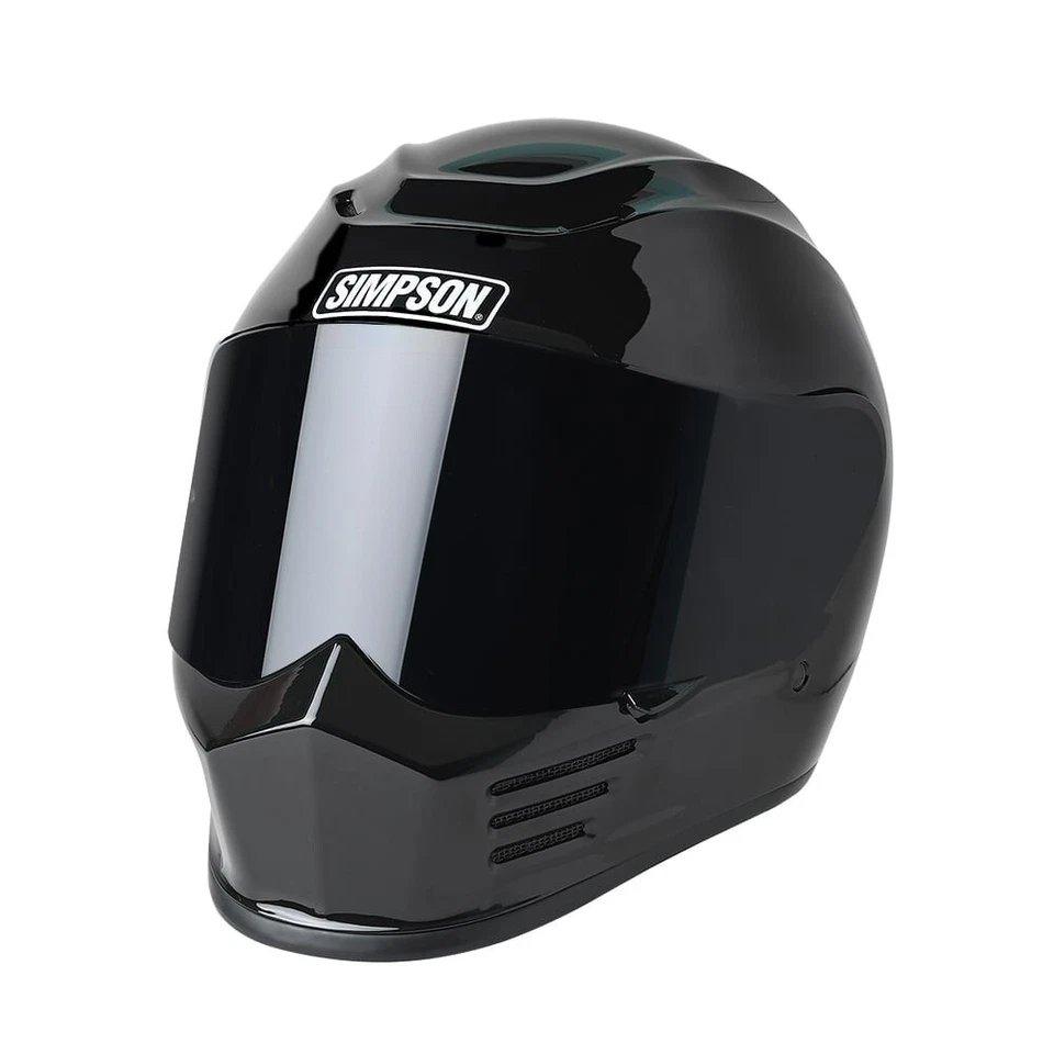Simpson Safety SPBM2 Speed Bandit Motorcycle Full Helmet Medium Black