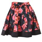 FRENCH CONNECTION Skirt Black Floral Size UK 6 / US 2 / XXS RRP £75 RL 350