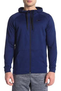 SZ XL UNIQUE 🆕🔥 Nike Dry Fleece Full Zip Training Men's Hoodie Blue 860465-478 - Picture 1 of 4