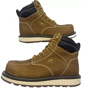 Keen Utility Mens Cincinnati 6in WP CT Belgian/Sandshell Leather Work Boots - Picture 1 of 8