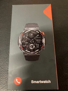 Reloj inteligente HT3 para hombre estilo militar, negro, cara redonda 1,4 - Imagen 1 de 3