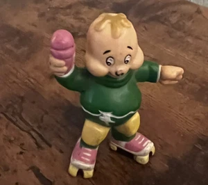 vintage Alvin and the chipmunks 1983 Theodore on skates PVC figure 2.5 inch - Picture 1 of 2