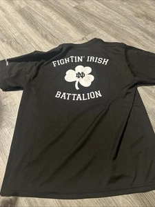 Notre Dame Go Army ROTC Battalion Shirt Medium School Issue - Picture 1 of 5