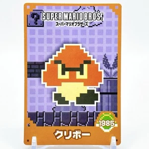Super Mario Bros. card Goomba Nintendo Top Anime Game Vintage Japan TCG F/S - Picture 1 of 9