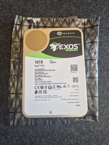 16TB Seagate Exos X16 (7200RPM, 3.5-inch, SATA, Standard Format) . - Photo 1/2