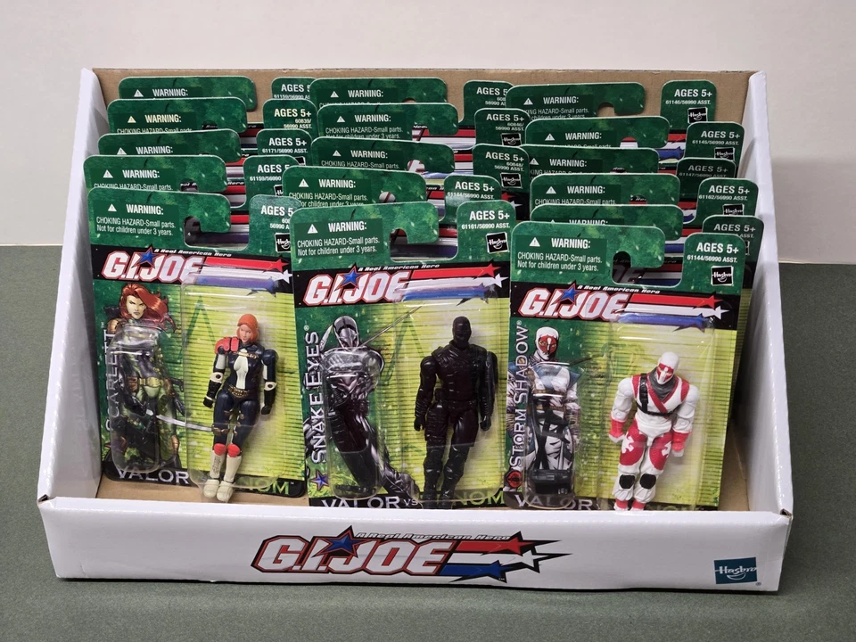 Gi Joe Snake Eyes Duke Cobra Commander Spy Troops VHS 2003 MOC