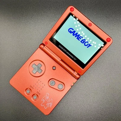 Nintendo Gameboy Advance SP GBA Console Pokemon Charizard Edition Tested - Image 1 of 4