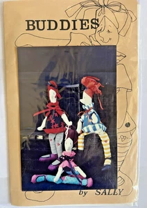 BUDDIES 11" Stoffpuppe Muster von Sally Lampi UNGESCHNITTEN - Bild 1 von 5