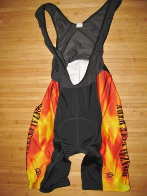 CANARI Bike BIB Shorts BICYCLE Size LARGE Nylon Spandex with BONZAI CYCLE WERX - Image 1 of 3