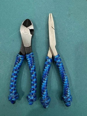 Cortador personalizado envuelto de 7" y/o alicate de pico de pato de 8"; alicate, pesca, atún, cortador Foto 1 de 2