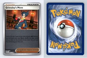 Grimsleys Move #090/094 Phantasmal Flames Reverse Holo Uncommon Pokemon 2025 TCG - Picture 1 of 1