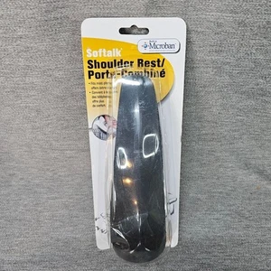 NUEVO Reposahombros Teléfono Softalk II Negro/Charcol 00102M Microban - Imagen 1 de 5