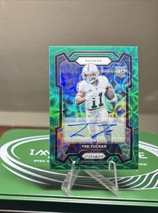 Tre Tucker 2023 Panini Prizm Auto Green Scope Prizm RC 19/75 #362 Rookie - Picture 1 of 2