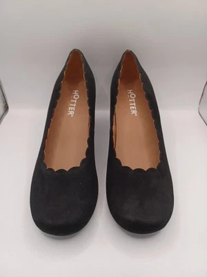 NUEVO Hotter Jive Tacones Negros Talla 7.5 Ancho EE. UU. Foto 1 de 4