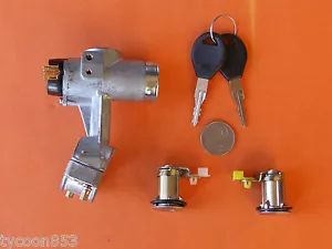 IGNITION BARREL / STEERING LOCK + 2 DOOR LOCKS SUIT NISSAN 260Z & E20 E23 URVAN - Foto 1 di 5