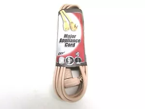 NEW! COLEMAN CABLE 9' MAJOR APPLIANCE CORD, 14/3 SPT-3, 15A, 125V, 1875W - Picture 1 of 3